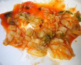 豆腐と青梗菜のキムチ炒め煮作り方2写真