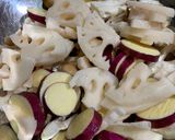 蓮根とさつまいもとしめじの甘酢和え作り方4写真
