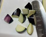 ナスと卵のミート焼き作り方1写真