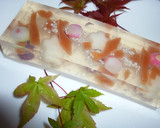 夏の和菓子「我が家の」 錦玉羹 ~清流作り方14写真