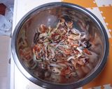 シイタケとネギの卵焼き作り方3写真