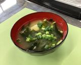 調理実習　わかめと豆腐の味噌汁作り方5写真