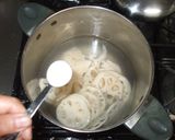 蓮根梅肉ドレッシングサラダ♪簡単レシピ作り方3写真