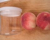 レンジで桃のコンポートゼリー作り方1写真