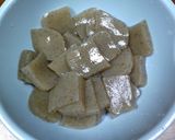 超簡単こんにゃく甘辛炒め作り方1写真