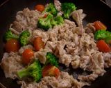 豚肉とレタス&ブロッコリーの炒め物作り方4写真