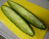 ゴーヤと新玉ねぎの卵とじ作り方1写真