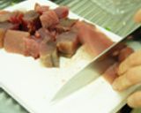 カツオのポキ（+食べるラー油）作り方1写真