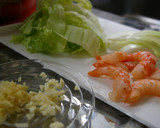 ４分で完成！冷凍うどんのレタスあんかけ作り方1写真