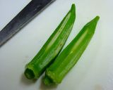 わさびの効いたオクラ帆立作り方1写真