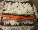 スパムとムラサキイモで，カラフル巻きずし作り方2写真