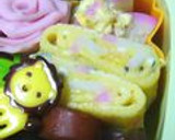 お弁当✿かまぼことネギの卵焼き作り方12写真