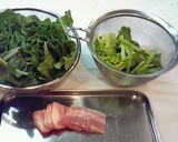 ほうれん草とベーコンのバターソテー♪作り方1写真