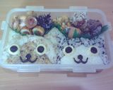 【お弁当】　☆ アイルーメラルー弁当 ☆作り方9写真