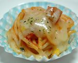 お弁当❤ナポリタンチーズ焼き作り方2写真
