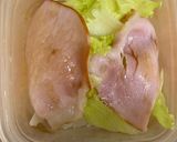 今日のおにぎらず　タンパク質多め作り方3写真
