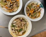 簡単中華風梅味噌クリーム味青椒肉絲風作り方16写真