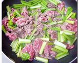 小松菜牛の ♪ 生姜塩 ♪ 炒め作り方3写真