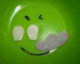 ＊オバQキャラ弁♪Q太郎＊作り方1写真