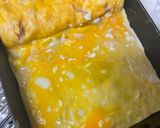 地層の模様の卵焼き(ポールウインナー入)作り方6写真