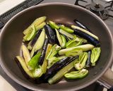 長茄子とししとうの麻婆茄子作り方2写真