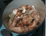 鶏肉と40かけのニンニク作り方2写真