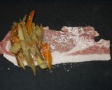きんぴらごぼう肉まき★作り方1写真