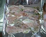 トースターで簡単☆豚肉青のり味パン粉焼☆作り方3写真