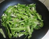 豚こま肉でチャンジャオロースー風作り方2写真