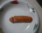 キャラ弁　簡単　ウインナー　ひまわり作り方1写真