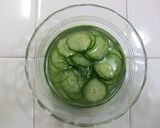 ♪弁当女子♪　きゅうりの酢の物作り方1写真