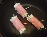 ♪弁当女子♪ えのきのベーコン巻き作り方3写真
