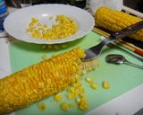 とうもろこしの粒を綺麗に取る方法作り方1写真