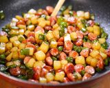 ウインナーとじゃが芋の♪にんにく醤油炒め作り方4写真