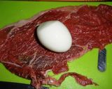 肉巻きタマゴ作り方2写真