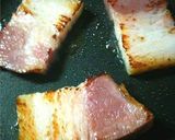 居酒屋さんの絶品ベーコンエッグ丼作り方2写真