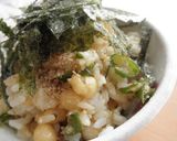 激辛注意☆青唐辛子味噌＆揚げ玉混ぜご飯作り方3写真