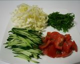 冷しゃぶうどん 大葉でお肌綺麗に!!作り方1写真