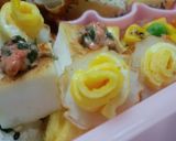 ハム＆ちくわで　お弁当箱に✿お花畑✿作り方5写真
