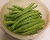 牛肉とインゲンの佃煮作り方1写真