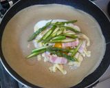 アスパラとベーコンのガレット（そば粉）作り方10写真
