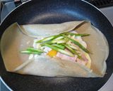アスパラとベーコンのガレット（そば粉）作り方11写真