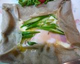 アスパラとベーコンのガレット（そば粉）作り方15写真