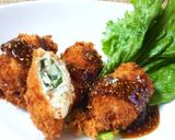 大葉チーズ巻きチキンカツ作り方4写真