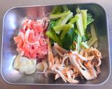 小松菜と豚肉の和風スパゲッティ作り方2写真