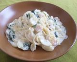 エビとブロッコリーのクリームパスタ作り方5写真