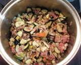 ひき肉と野菜たっぷりカレー作り方3写真
