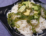 とろっと♪めかぶとアボガドのぶっかけ素麺作り方3写真