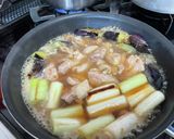 夏でも鶏と葱の温かいつけ汁麺作り方3写真