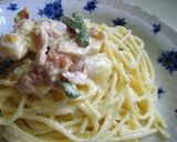 冷製パスタ☆温泉タマゴでカルボナーラ作り方8写真